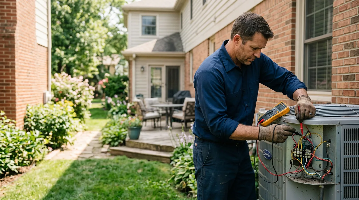 HVAC technician working near Wilburn, AR
